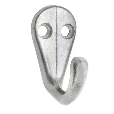 SIRO Kapstokhaak - zilverkleurig - aluminium - 3,3 x 4,1 cm - haakje SIRO Kapstokhaak - zilverkleurig - aluminium - 3,3 x 4,1 cm - haakje