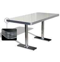 Bel Air Diner Tafel TO-25W Antique White