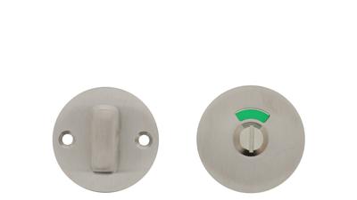 P&E P+E Rozet toilet-/badkamersluiting rond ø53x2mm met 8mm stift rvs geborsteld