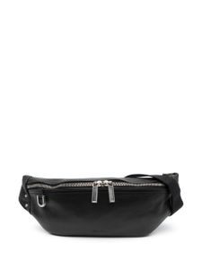 Rick Owens sac banane Geo en cuir - Noir