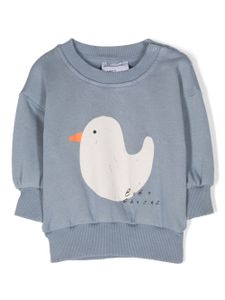 Bobo Choses sweat à imprimé graphique - Bleu