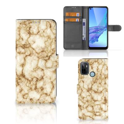 OPPO A53 | OPPO A53s | Bookcase | Marmer Goud