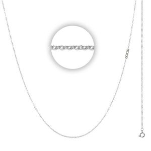 iXXXi Ketting met Logo 1 mm Zilver 80 cm