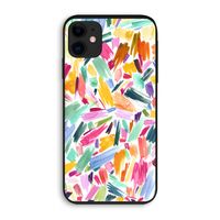 Watercolor Brushstrokes: iPhone 11 Biologisch afbreekbaar hoesje