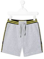 Moschino Kids short à bandes logos - Gris - thumbnail