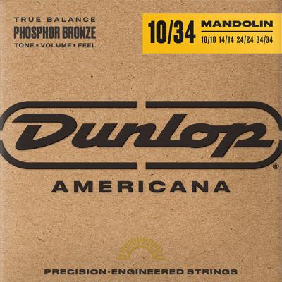 Dunlop DMP1034 Americana Phosphor Bronze Snaren voor Mandoline (10-34) Dunlop DMP1034 Americana Phosphor Bronze Snaren voor Mandoline (10-34)