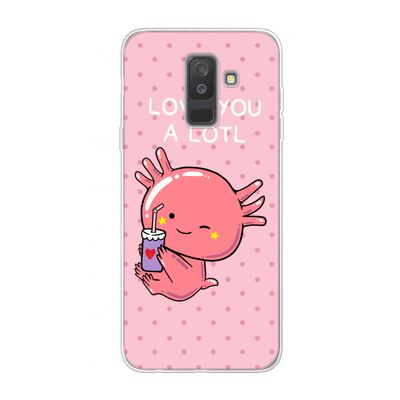 Love You A Lotl: Samsung Galaxy A6 Plus (2018) Transparant Hoesje