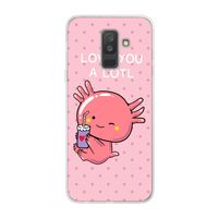 Love You A Lotl: Samsung Galaxy A6 Plus (2018) Transparant Hoesje