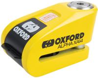 OXFORD Alpha XA14 Alarm, Schijfremslot voor de moto, Geel-Zwart
