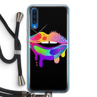 Lip Palette: Samsung Galaxy A50 Transparant Hoesje met koord