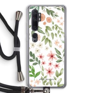 Botanical sweet flower heaven: Xiaomi Mi Note 10 Pro Transparant Hoesje met koord
