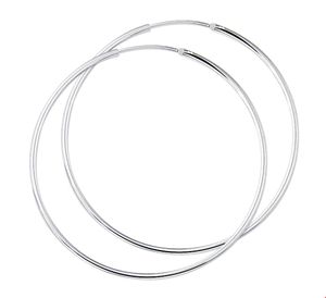 TFT Creolen Ronde Buis Zilver Glanzend 1.7 mm x 52 mm