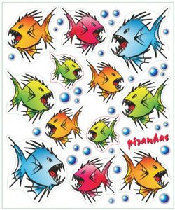 Stickerset piranha's