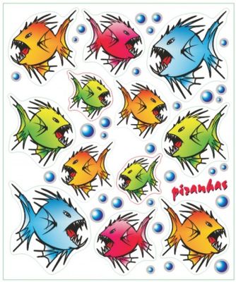 Stickerset piranha&apos;s