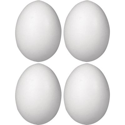 Piepschuim hobby vorm - 4x - ei - 12 cm - DIY knutsel figuren - paasei Piepschuim hobby vorm - 4x - ei - 12 cm - DIY knutsel figuren - paasei