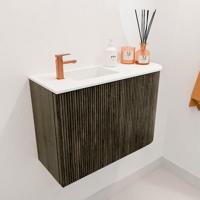 Toiletmeubel Mondiaz Joya | 61.6 cm | Meubelkleur Shadow | Faye wastafel Talc Links | 1 kraangat Toiletmeubel Mondiaz Joya | 61.6 cm | Meubelkleur Shadow | Faye wastafel Talc Links | 1 kraangat