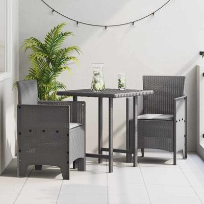 Tuinstoel 2 pcs Lichtgrijs 53 x 49 x 85 cm PP