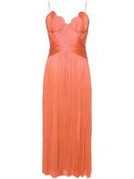 Maria Lucia Hohan robe en soie Rovena à coupe mi-longue - Orange