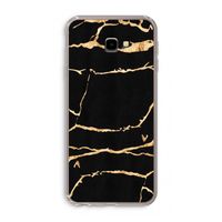 Gouden marmer: Samsung Galaxy J4 Plus Transparant Hoesje