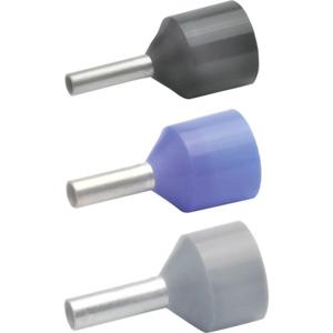 Klauke 43210 Adereindhulzen 1.5 mm² Deels geïsoleerd Zwart 100 stuk(s)