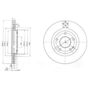 Delphi Diesel Remschijf BG3829