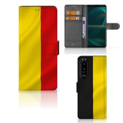 Sony Xperia 5III | Bookstyle Case | Belgische Vlag