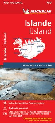 Wegenkaart - landkaart 750 IJsland | Michelin Wegenkaart - landkaart 750 IJsland | Michelin
