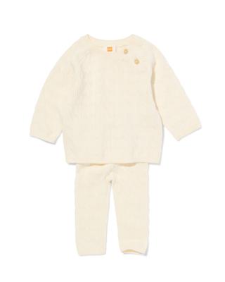 HEMA Newborn kledingset kabel ecru (ecru)