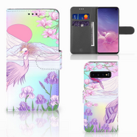 Samsung Galaxy S10 Telefoonhoesje met Pasjes Bird