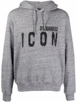 DSQUARED2 hoodie à logo imprimé - Gris