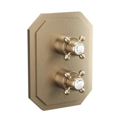 Crosswater Belgravia douchekraan - inbouw - exclusief inbouwdeel - 3 functies - geborsteld messing BLCB2500LBPF