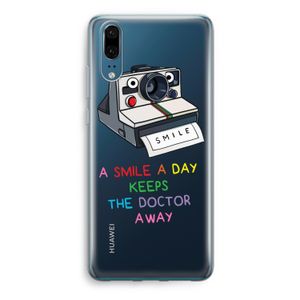 Smile: Huawei P20 Transparant Hoesje