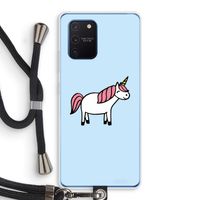 Eenhoorn: Samsung Galaxy Note 10 Lite Transparant Hoesje met koord