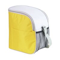 Kleine koeltas/Lunch tas model Glaciaal - 23 x 16 x 26 cm - 1 vaks - geel/grijs - 9 Liter