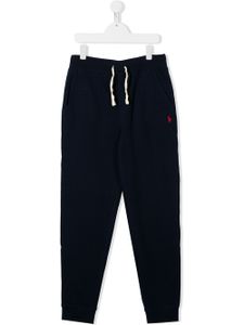 Ralph Lauren Kids pantalon de jogging à logo brodé - Bleu