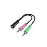 Hama AUDIO ADAPTER 3.5MM JACK - 3 POLIGE 3.5MM JACK HEADSET Wifi adapter Zwart