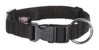 Trixie halsband hond classic zwart (30-45X1,5 CM)
