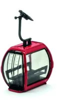 Jägerndorfer gondel Omega V voor 10 pers. rood 1:87 H0
