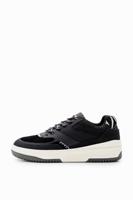 Chunky retro sneakers met patch - BLACK - 36