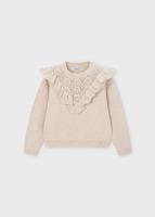 Mayoral winter sweater meisjes - zand - gebreid