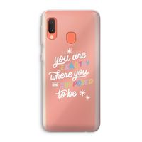 Right Place: Samsung Galaxy A20e Transparant Hoesje