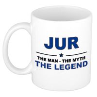 Jur The man, The myth the legend cadeau koffie mok / thee beker 300 ml Jur The man, The myth the legend cadeau koffie mok / thee beker 300 ml