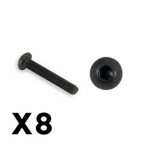 FTX - Outback Fury Button Head 3 X 18Mm Hex Screw (8Pc) (FTX9189)
