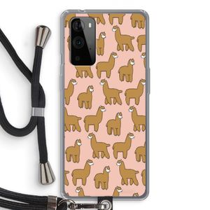 Alpacas: OnePlus 9 Pro Transparant Hoesje met koord