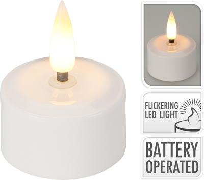 Theelicht navulset LED 4-dlg excl. lader