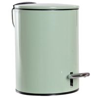 Metalen vuilnisbak/pedaalemmer groen 3 liter 23 cm