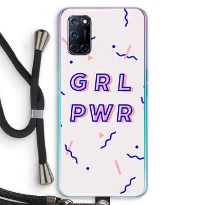 GRL PWR: Oppo A92 Transparant Hoesje met koord
