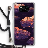 Patroon Wolken: Xiaomi Poco X3 NFC Transparant Hoesje met koord