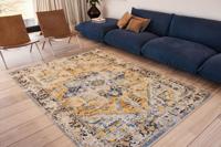 Louis de Poortere - 8704 Antiquarian Amir Gold - 200x280 cm Vintage Vloerkleed