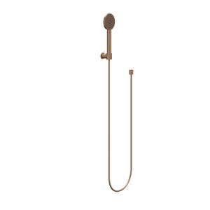 Handdoucheset IVY Set Bestaande Uit Doucheslang 150 cm, Wandhouder En Handdouche Satin Spray Geborsteld Mat Koper PVD